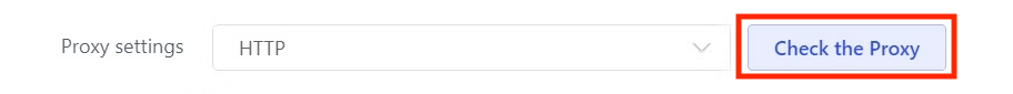 Check the Proxy